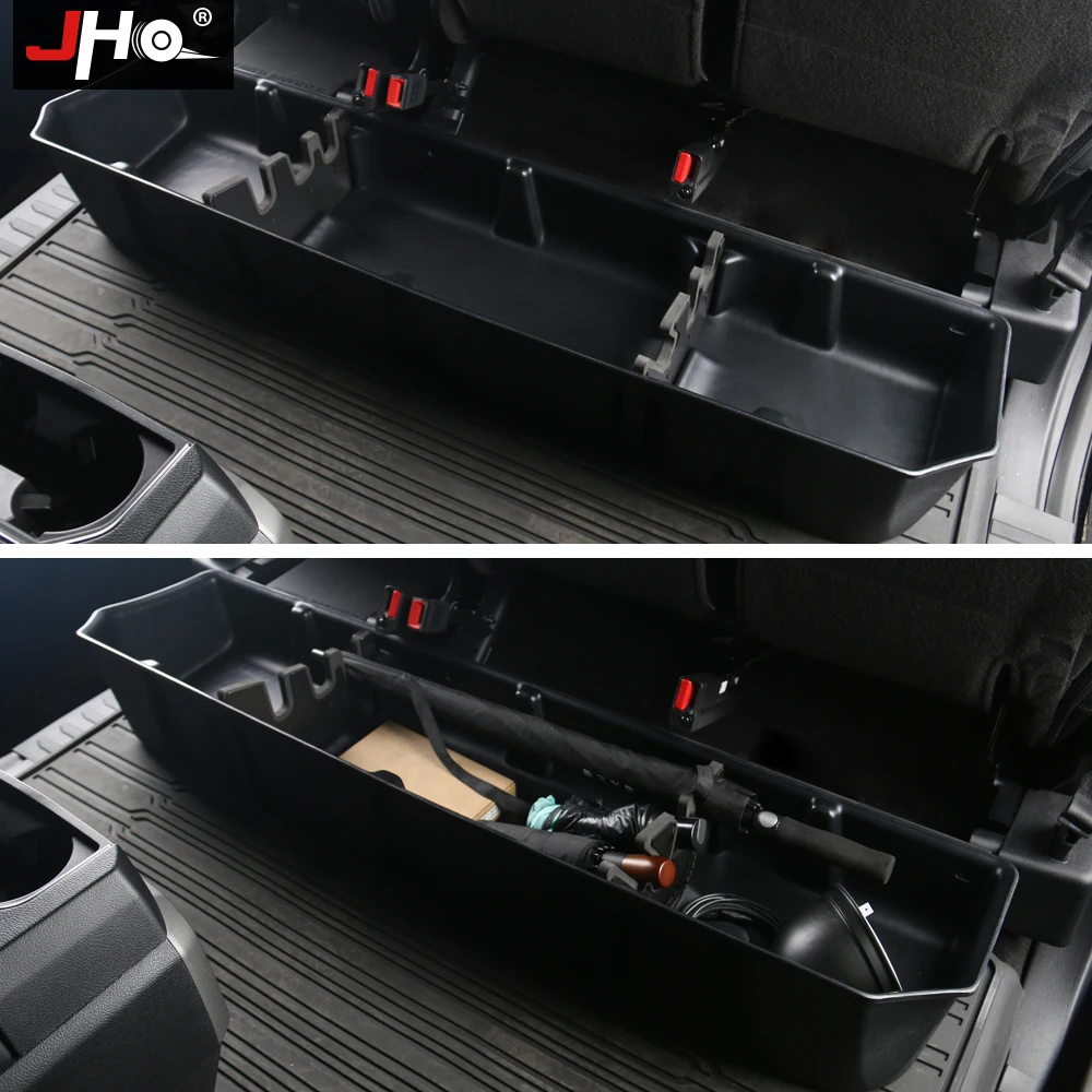 JHO 4-дверный пикап органайзер для хранения аксессуары заднего ряда Underseat ящик для хранения для- Ford F150 Raptor