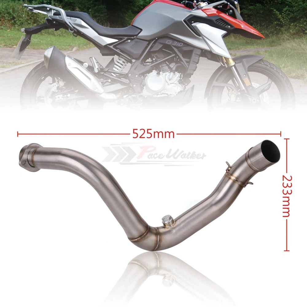 Для BMW G310GS G310R Соединительная выхлопная труба для мотоцикла средняя слипоны на