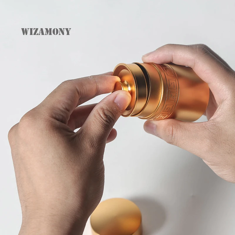 Маленькая чайная банка wisamony 70 мл цветная из нержавеющей стали герметичная трубка