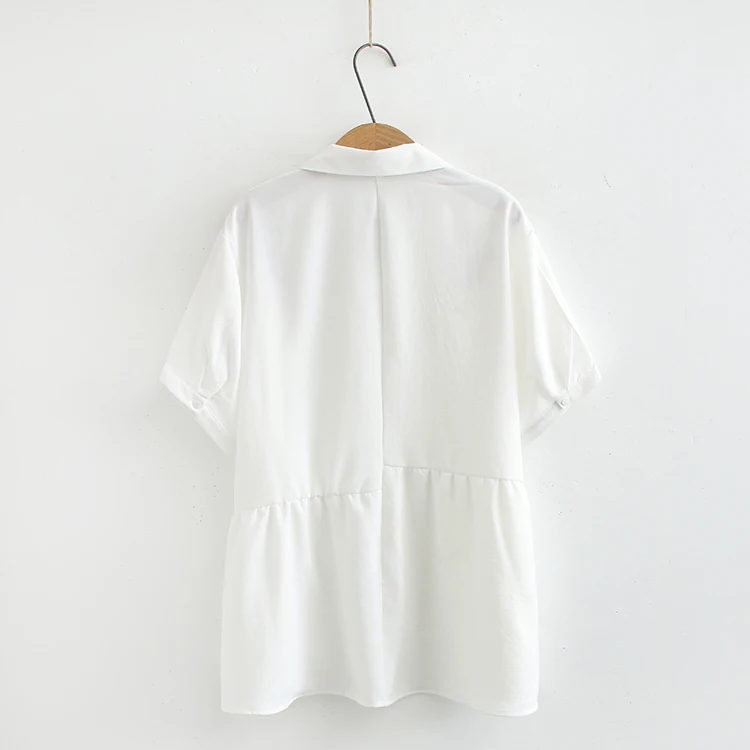 Женское свободное платье большого размера белое Повседневное с цветочной