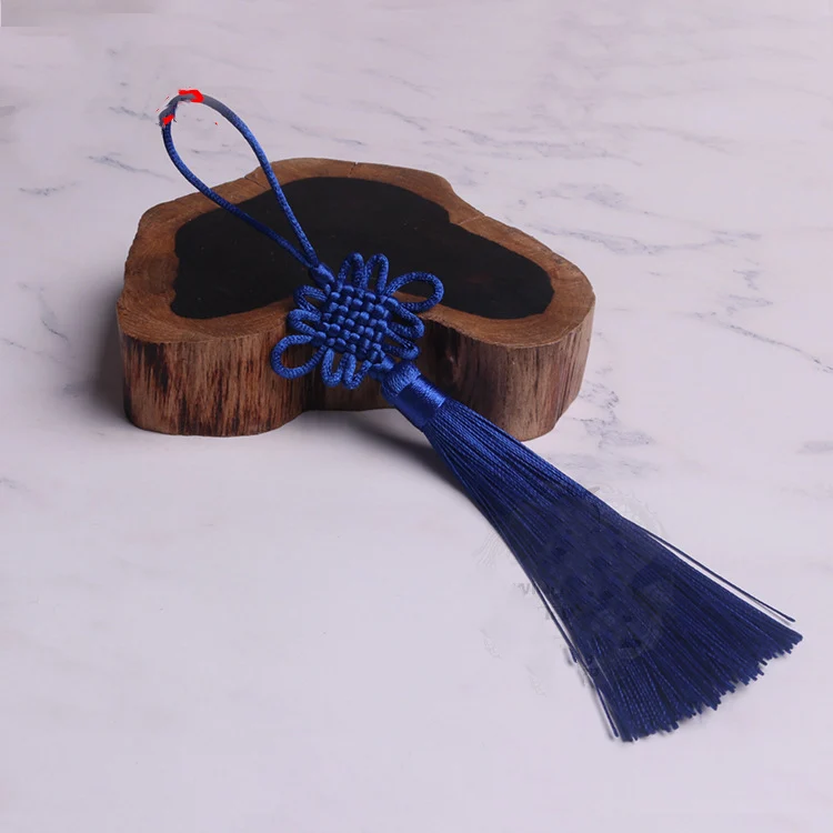 Sapphire blue 10 шт. китайские узлы кисточка DIY Подвеска Ювелирная одежда декоративная аксессуары Автомобильный ключ сумка Подвеска DIY ремесло кисточка бахрома - Цвет: Sapphire blue