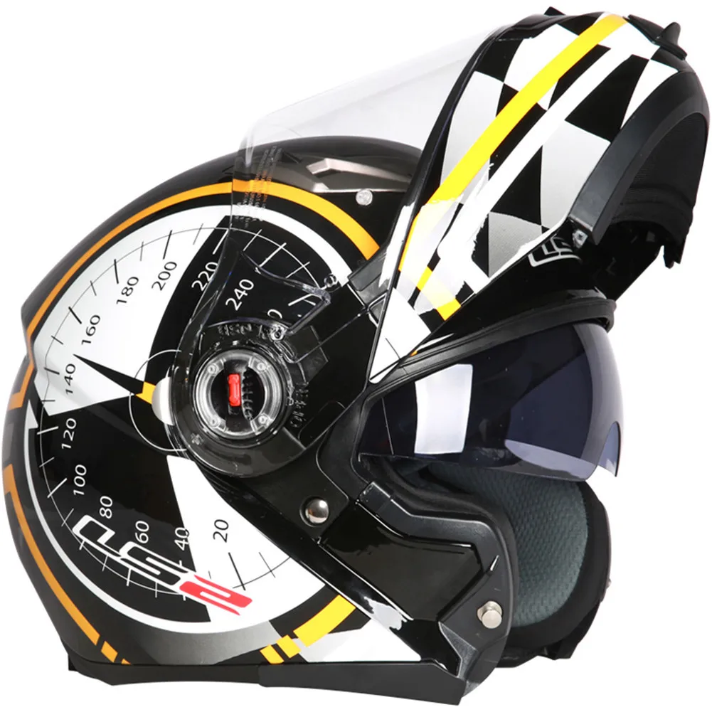 LS2 FF370 флип мотоциклетный шлем модульный мотошлем Casques двойные козырьки Capacete ls2