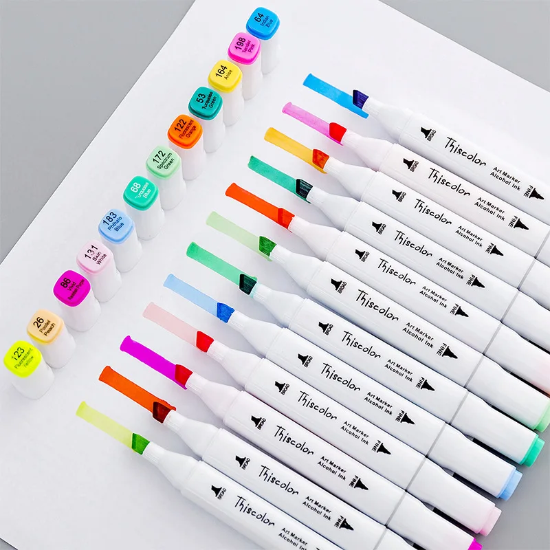 

Paint Marker 24/36 Colors Can Choose Pen Alcoholic Oily Based Ink Art Marker For Manga Dual Headed Sketch Markers Art Supplies
