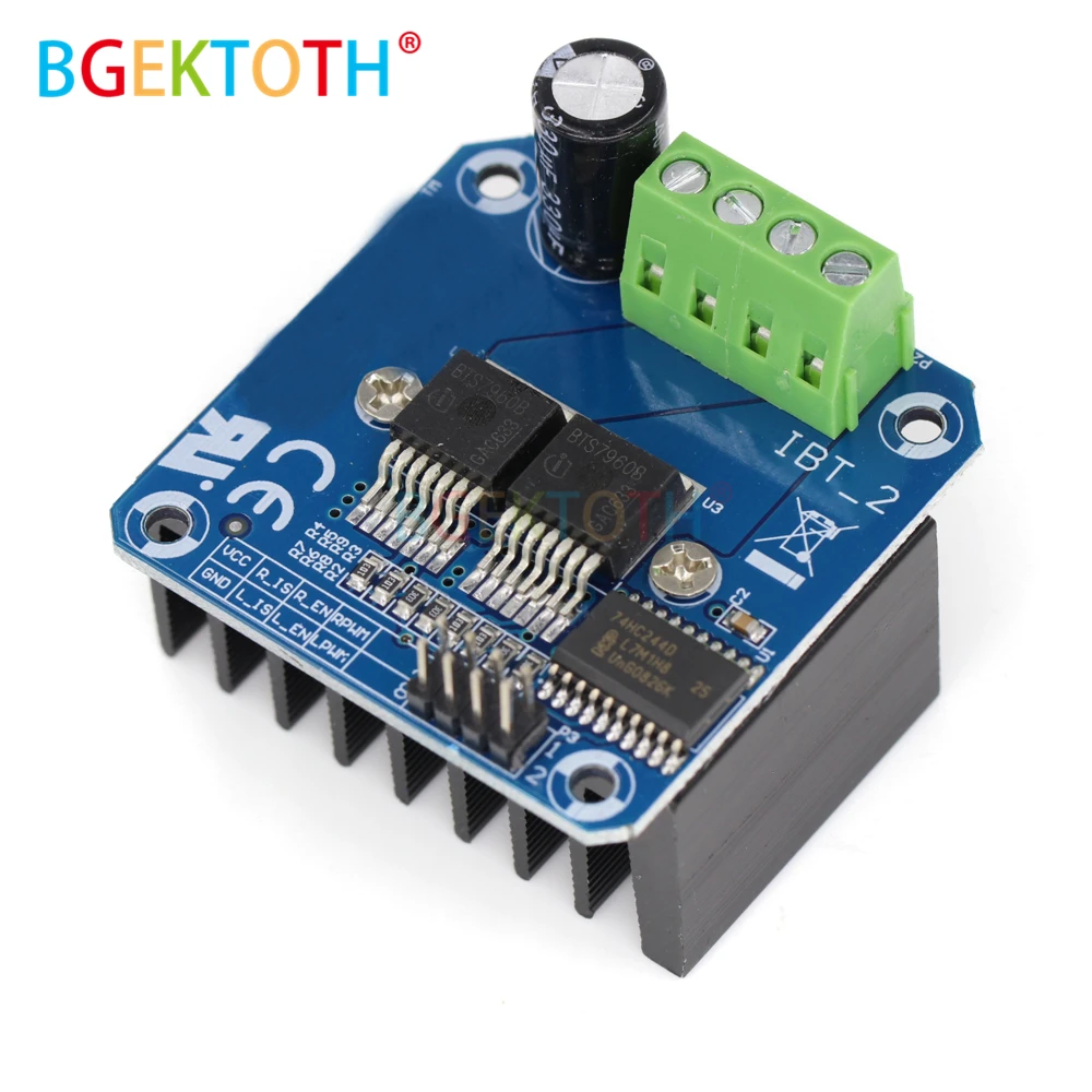 Двойной BTS7960 43A H bridge модуль драйвера двигателя высокой мощности/diy Диагностика