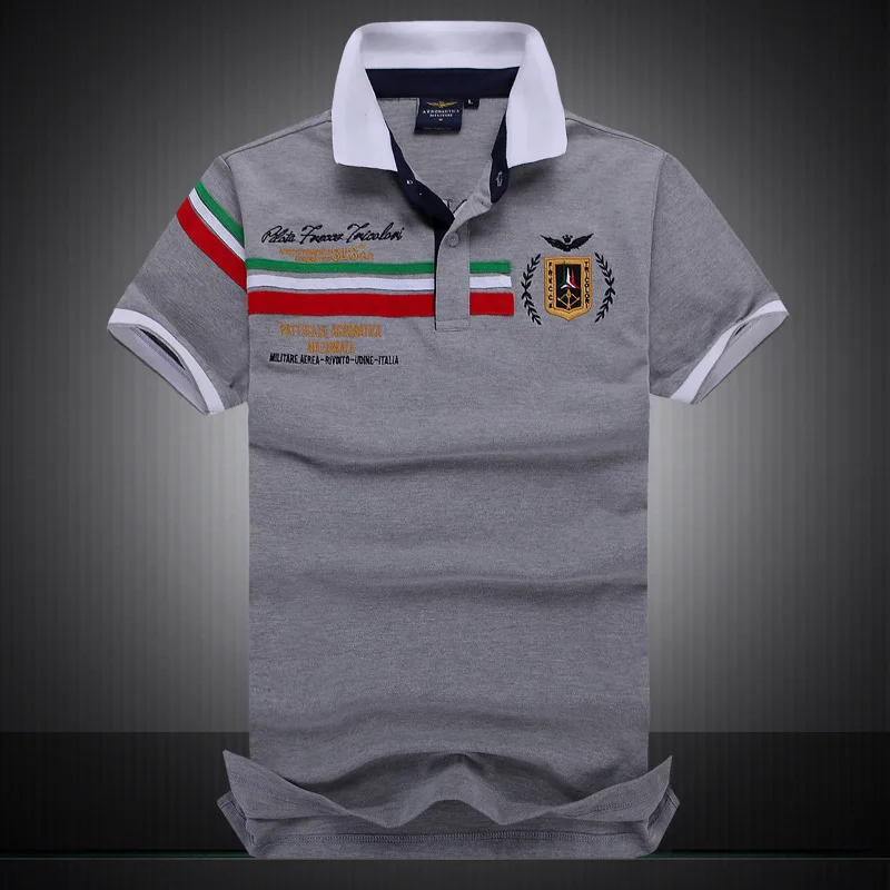 2017 Polo Рубашки Вышивка Короткими Рукавами Shirt Мужчины Camisas Тонкий Дышащий Поло