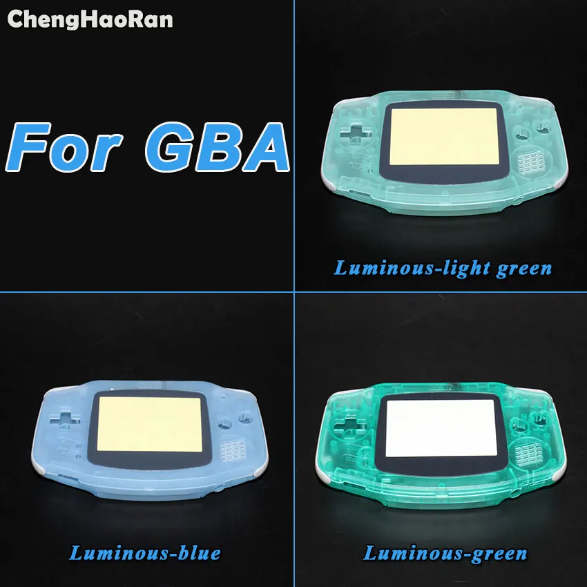 ChengHaoRan серый цвет для GBA корпус в виде ракушки чехол замена кожи Gameboy Advance с кнопкой, шурупы, резиновые прокладки