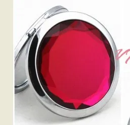 Складное косметическое зеркало 100 шт./лот 7 см компактное с кристаллами