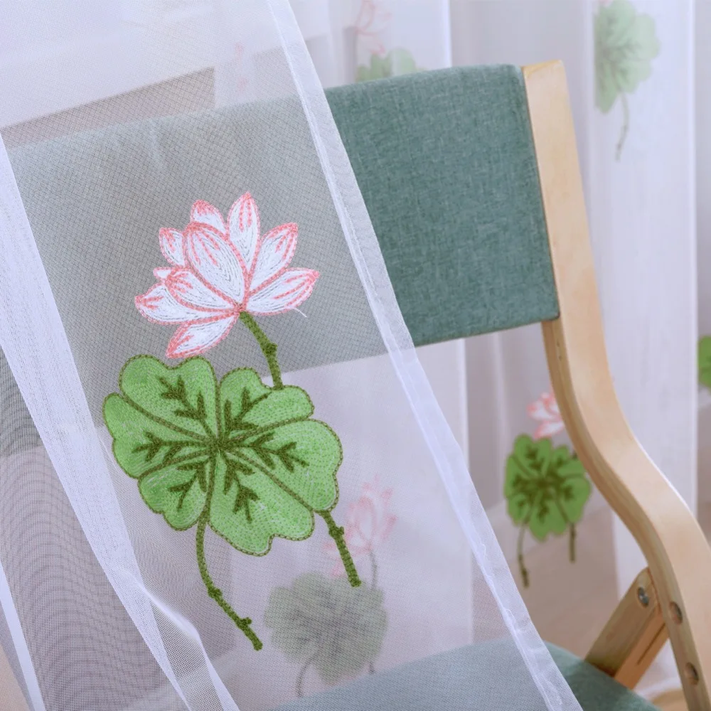 Летние тюлевые шторы белая Современная прозрачная панель для гостиной оконные