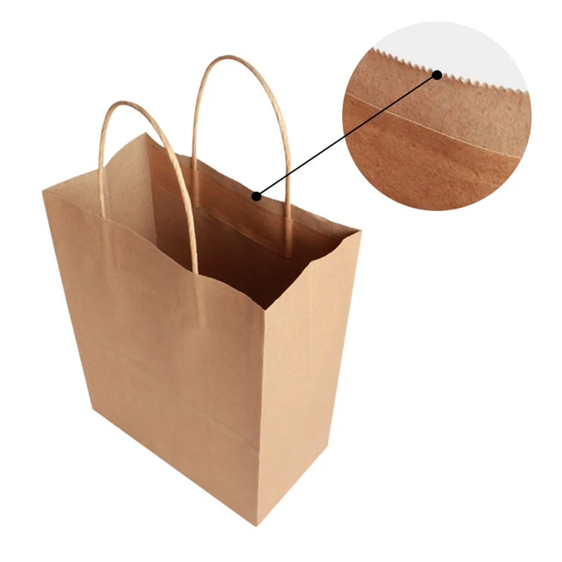 

30PCS/lot 4 size kraft paper bag with handles for Wedding Party Fashionable clothes Gifts Multifunction Wholesale