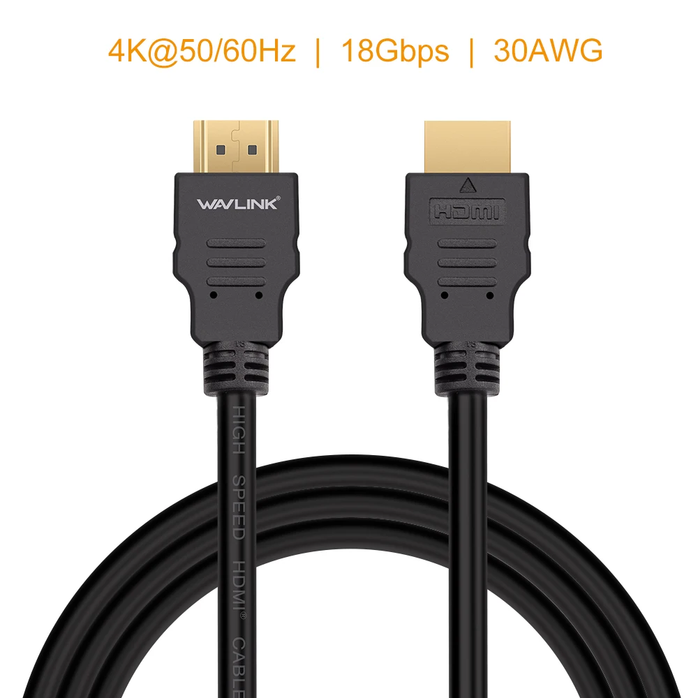 Wavlink 2 м HDMI кабель 0 4k @ 50/60 гц для разветвителя адаптера проектора HDTV Xiaomi TV PS3 PS4|ethernet
