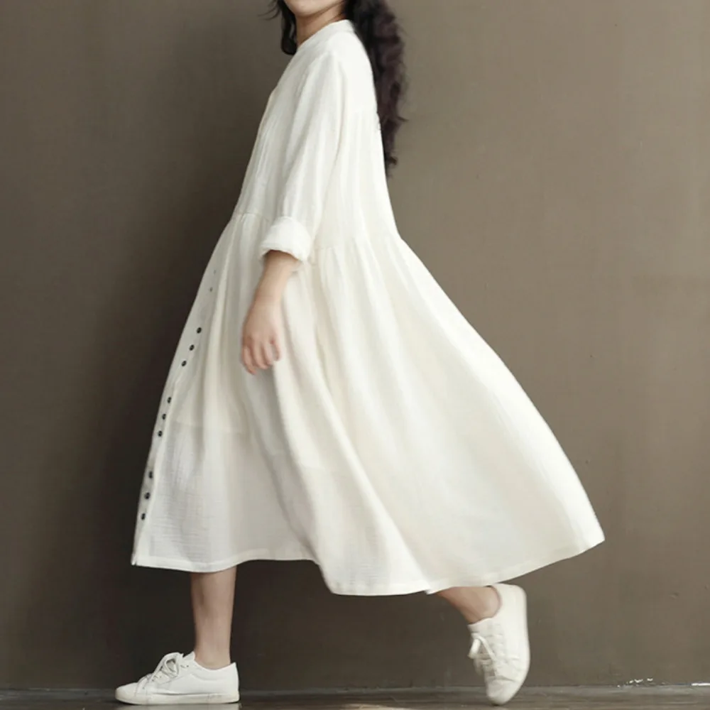 Белое платье для беременных Для женщин длинные платья и кормящих Женская одежда