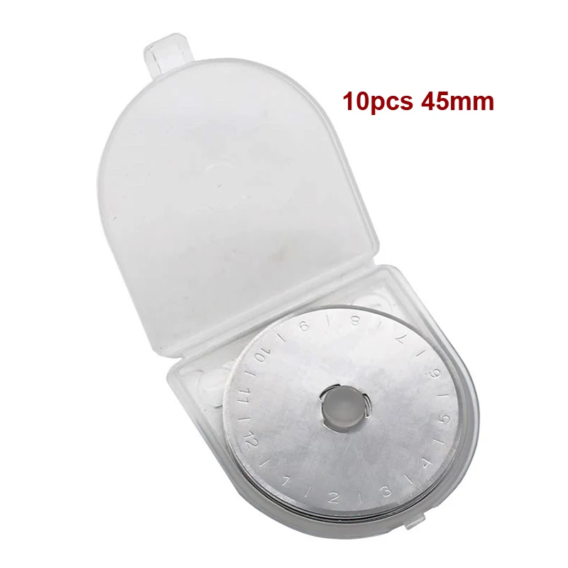 10pcs 45mm blades 28/45 мм Фреза Ножи кожа режущего инструмента Сделай Сам Лоскутная работа Craft нитки для шитья кожи стежка резки - Цвет: 10pcs 45mm blades
