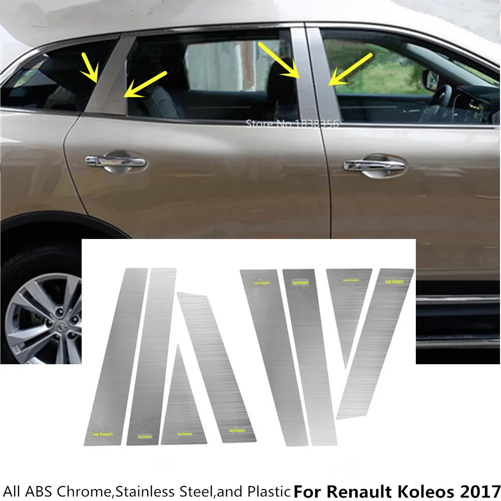 

Декоративные элементы для корпуса автомобиля, из нержавеющей стали, 8 шт./компл., для Renault Koleos 2017, 2018, 2019, 2020