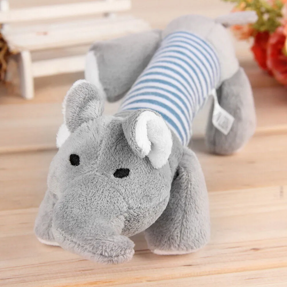 Жевательная игрушка для собак и щенков пищащий плюшевый звук свинья слона утки