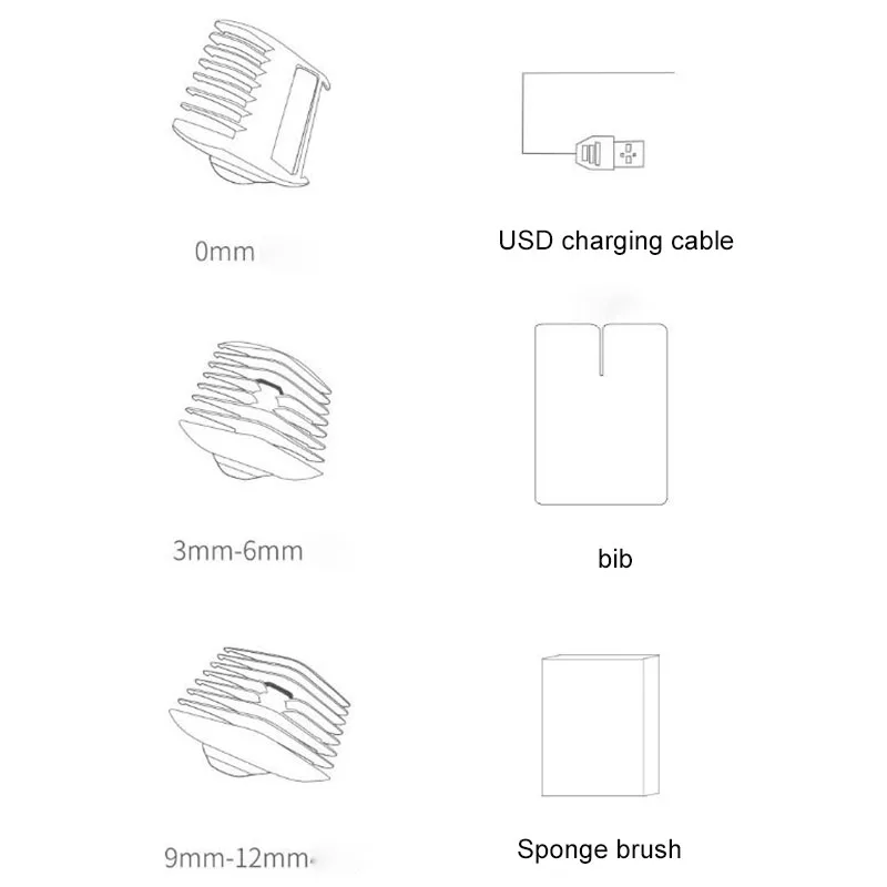 Xiaomi rushan Baby электрический триммер для волос USB Водонепроницаемый триммер для стрижки перезаряжаемый ультра-тихий автоматический триммер для волос для детей
