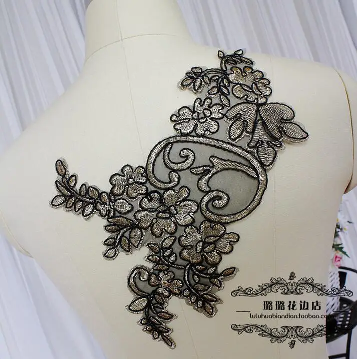 10 шт. зеркальные кружева с черным краем 28 5 х19 см | Дом и сад