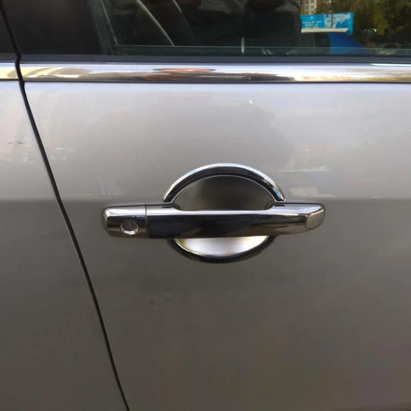 Подходит для Nissan Almera G11 2012 2014 2015 2018 дверные ручки чаши Крышка отделка хром авто
