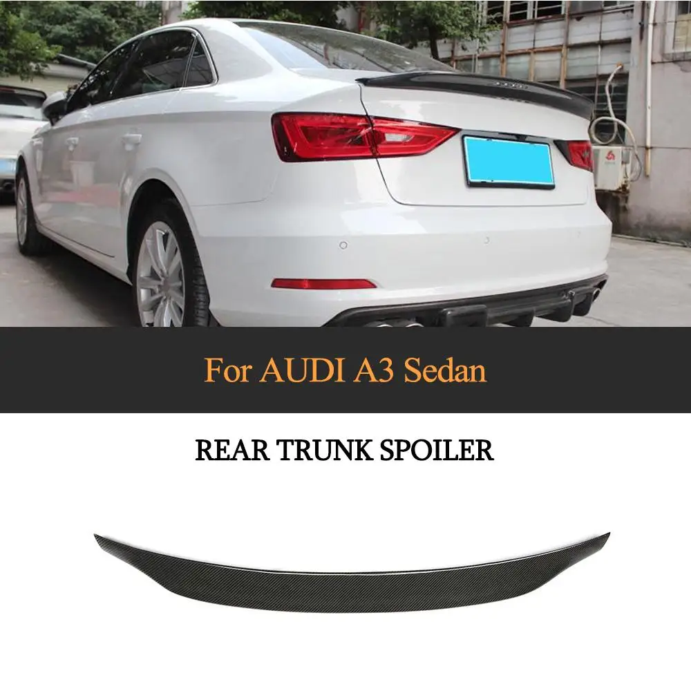 Задний багажник автомобиля крыло спойлер для Audi A3 S3 RS3- корпус из углеродного волокна загрузки спойлер крыла губ стикер