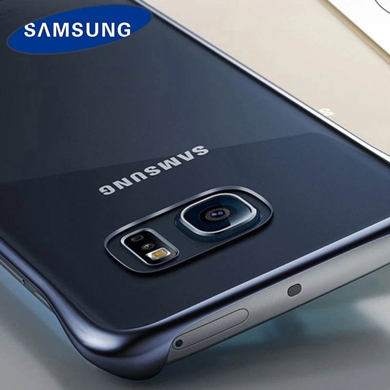Оригинальный samsung Прозрачный чехол для Galaxy S6 G920 край G925 Edge Plus G928 прозрачное