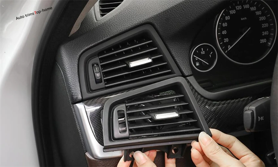 

Yimaautotrims Front Air Conditioning AC Outlet Vent Cover Trim Fit For BMW 5 Series 520i 525i 530i F10 F18 2011 - 2016 Plastic