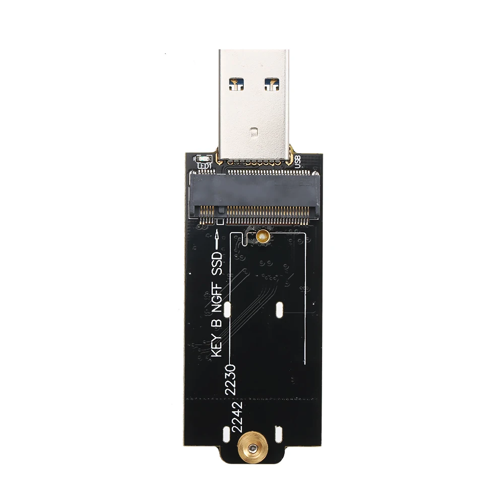 Универсальный портативный жесткий диск NGFF / M.2 SSD на USB 3 0 тип А выдвижной Золотой