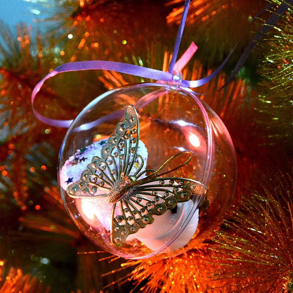 Креативные Круглые безделушки Рождественские шары декоративные полые