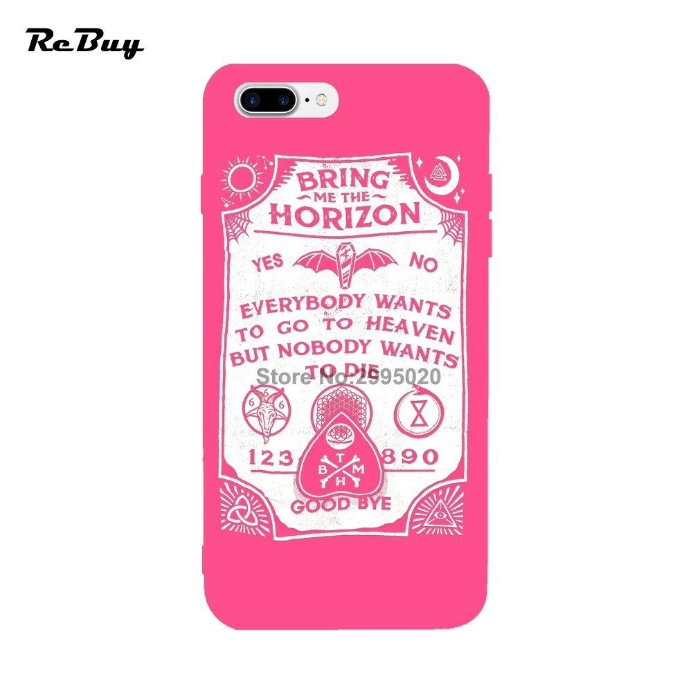 Глазури Чехлы для мангала iPhone 6 6S Plus плюс Bring Me the Horizon 7 принципиально В виде