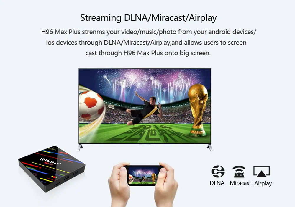 H96 MAX Plus Android 8,1 4g 32g 64g телеприставка 4 k Ultra HD H.265 Smart tv box USB 3,0 двойной Wifi 2,4/5,0 ГГц медиаплеер