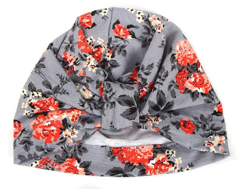 Bnaturalwell Baby Turban hat with bow Newborn Toddler cotton Infinity turban Infant Topknot beanie Cotton flower cap H131S | Детская