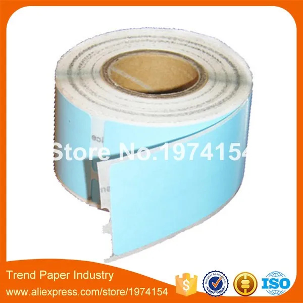 500 x Совместимость с DYMO 30341-1-1/8 &quotx 3-1/2&quot Синяя адресная Этикетка Термобумага