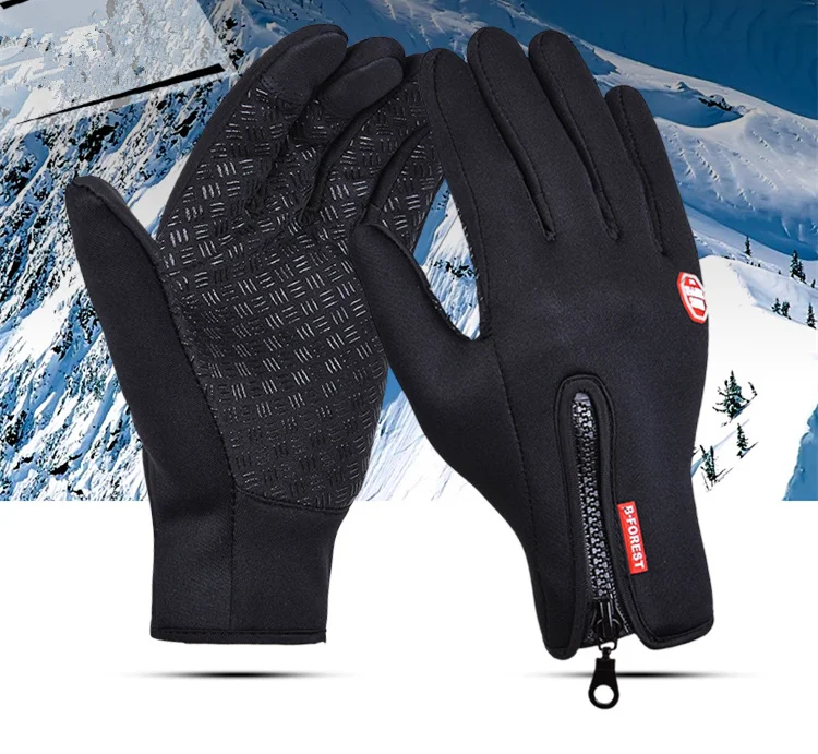 Winter Touch Screen Gloves Men Warm Windproof Glove Fashion Classic Camping Hiking Motorcycle Sports Full Finger Unisex Gloves