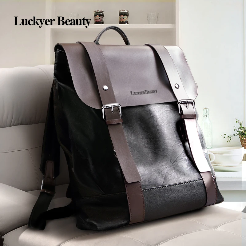 LUCKYER BEAUTY модный мужской рюкзак в Корейском стиле роскошные Брендовые мужские