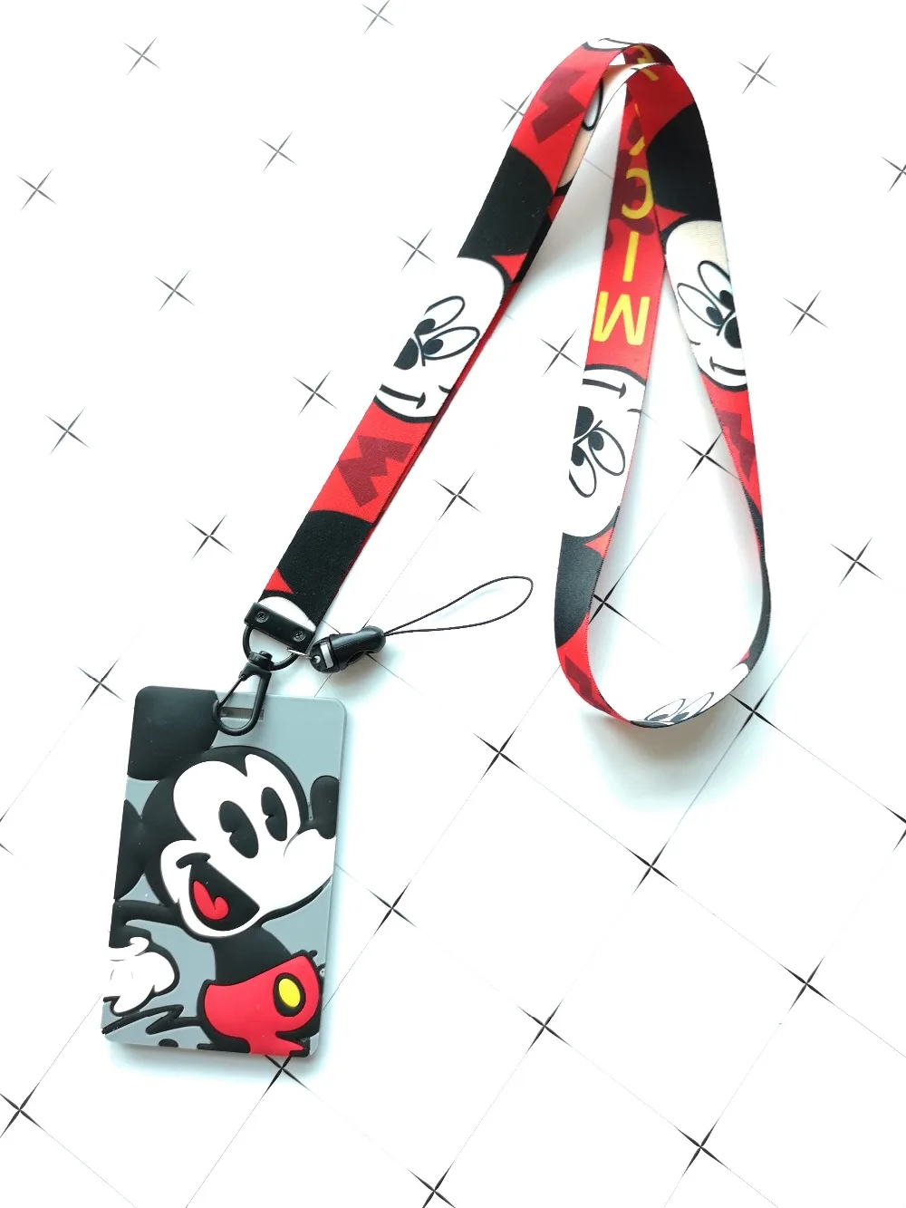 Новинка 1 шт. мультяшный красный Микки ПВХ Именной держатель для карт