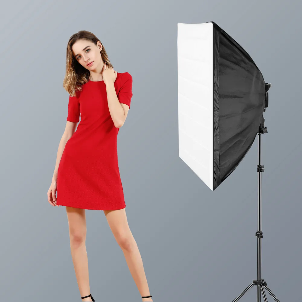 Neewer 1000W Фотостудия Освещение софтбокс комплект :( 1) 20x27 5 дюймов (1) держатель розеточный светильник (5) 45 Вт