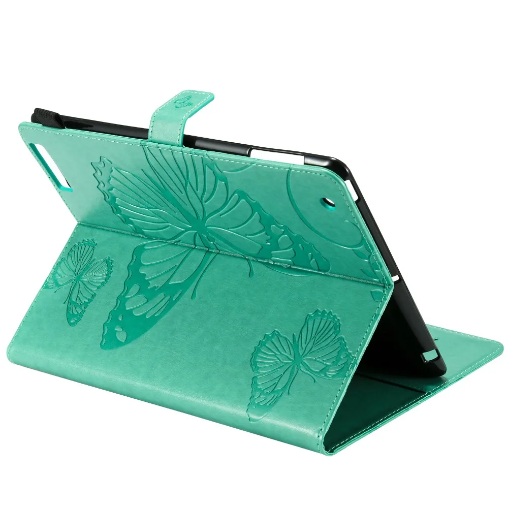 Чехол для Apple iPad 2 3 4 модный чехол с 3D бабочкой из тисненой искусственной кожи флип