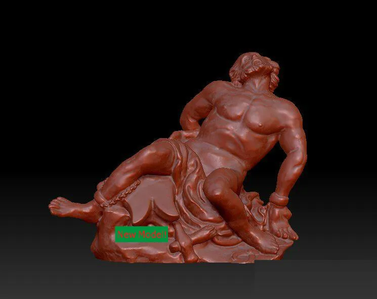 Special Offers 3D model stl format, 3D solid model rotation sculpture for cnc machine Prometheus