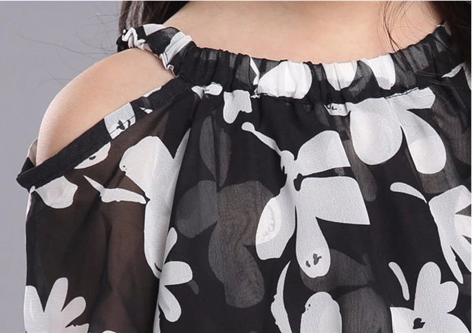 Летние Платья с цветочным рисунком для маленьких девочек 2018 вечерние шифоновые