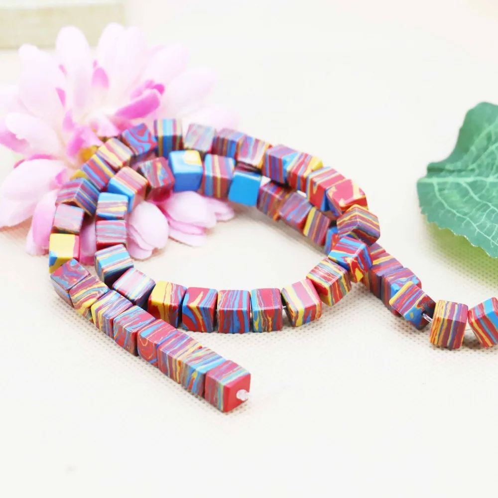 8 мм модный кубик радуги из индейки бисер для самостоятельного изготовления