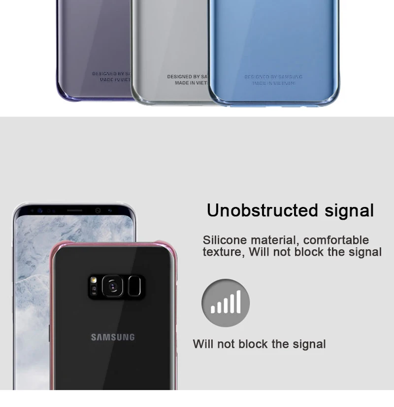 samsung Galaxy S8 чехол с прозрачным антидетонационным гальваническим разноцветным чехлом прозрачный деловой стиль