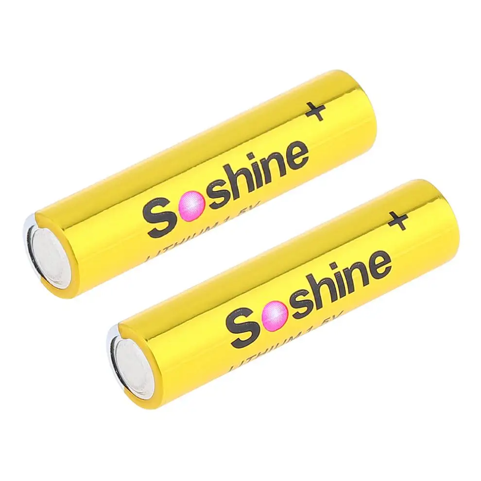 4 шт. Литиевые Батарейки Soshine 1 5 в 1200 мАч AAA FR03 с непрерывной разгрузкой для