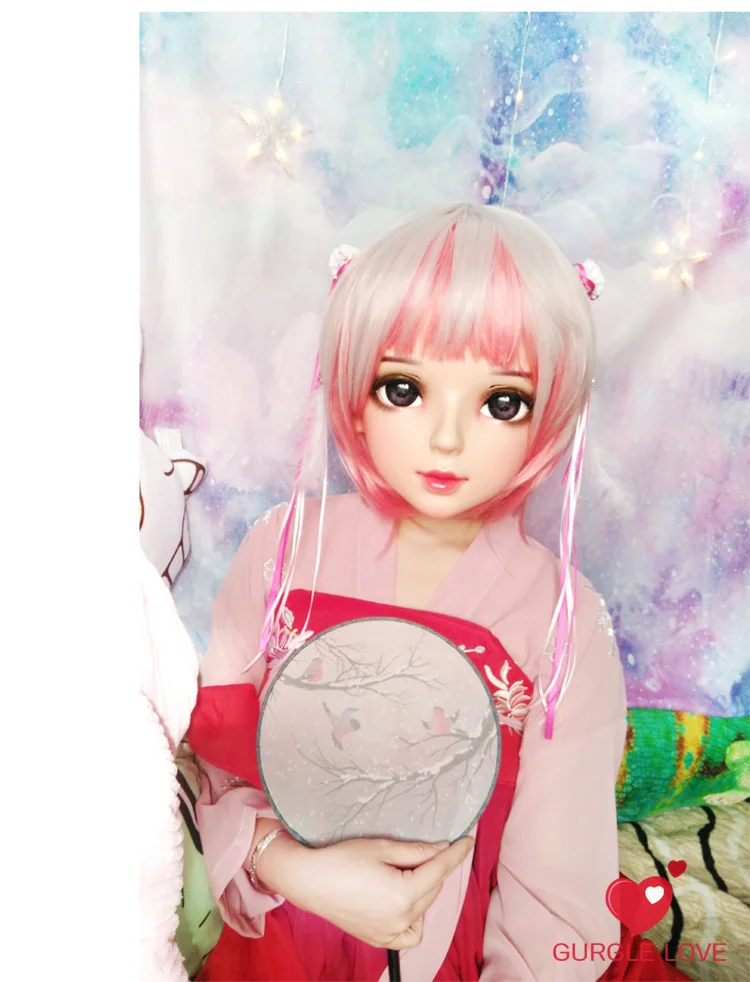 

(NEW-140) Female Male Mask Realistic Silicone Masks Halloween Party BJD Baby Doll Crossdress Japan Kigurumi Mask Anime Cosplay