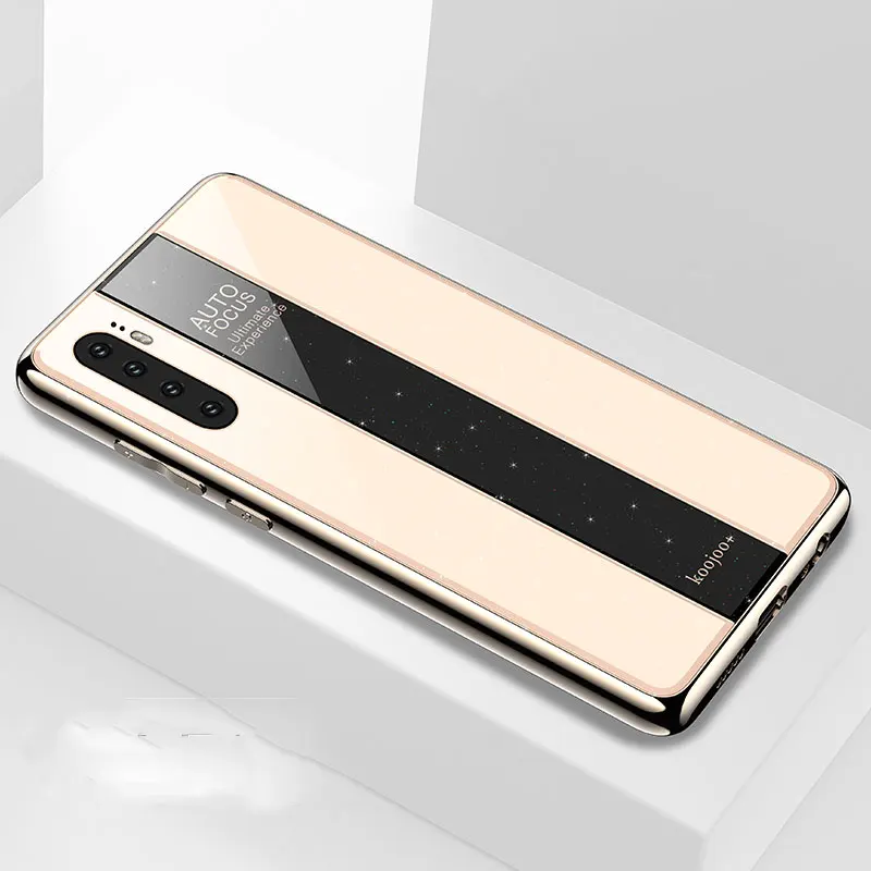 Для huawei P30 Pro Lite Nova 5 5i 4e mate 30 Honor 20 20X P20 10 P Smart Plus чехол с электропокрытием бампер из оргстекла акриловый чехол - Цвет: Gold