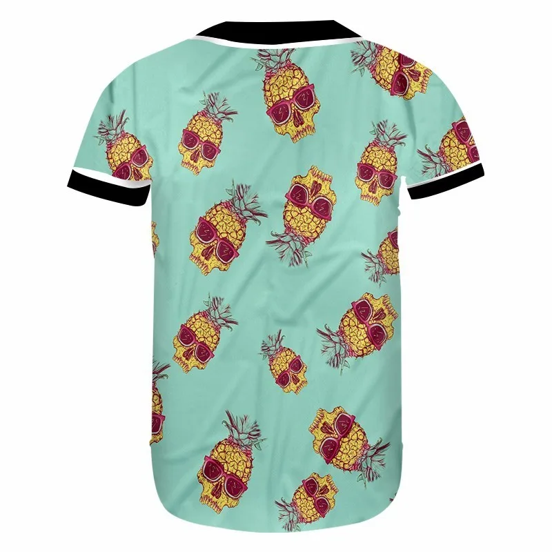 Рубашка OGKB мужская с пуговицами Повседневная футболка унисекс 3d рисунком