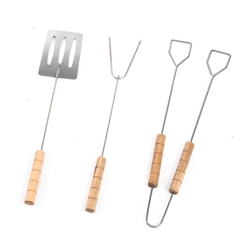 Аксессуары для барбекю на открытом воздухе многофункциональная лопатка вилка