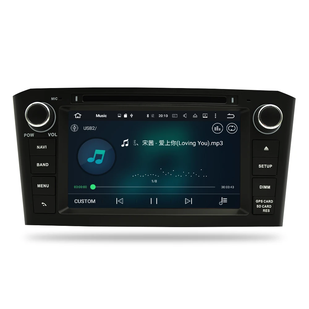Android 9,0 4G ram Автомобильный DVD стерео мультимедиа головное устройство для Toyota Avensis/T25 2003-2008 Авто радио gps навигация Видео Аудио