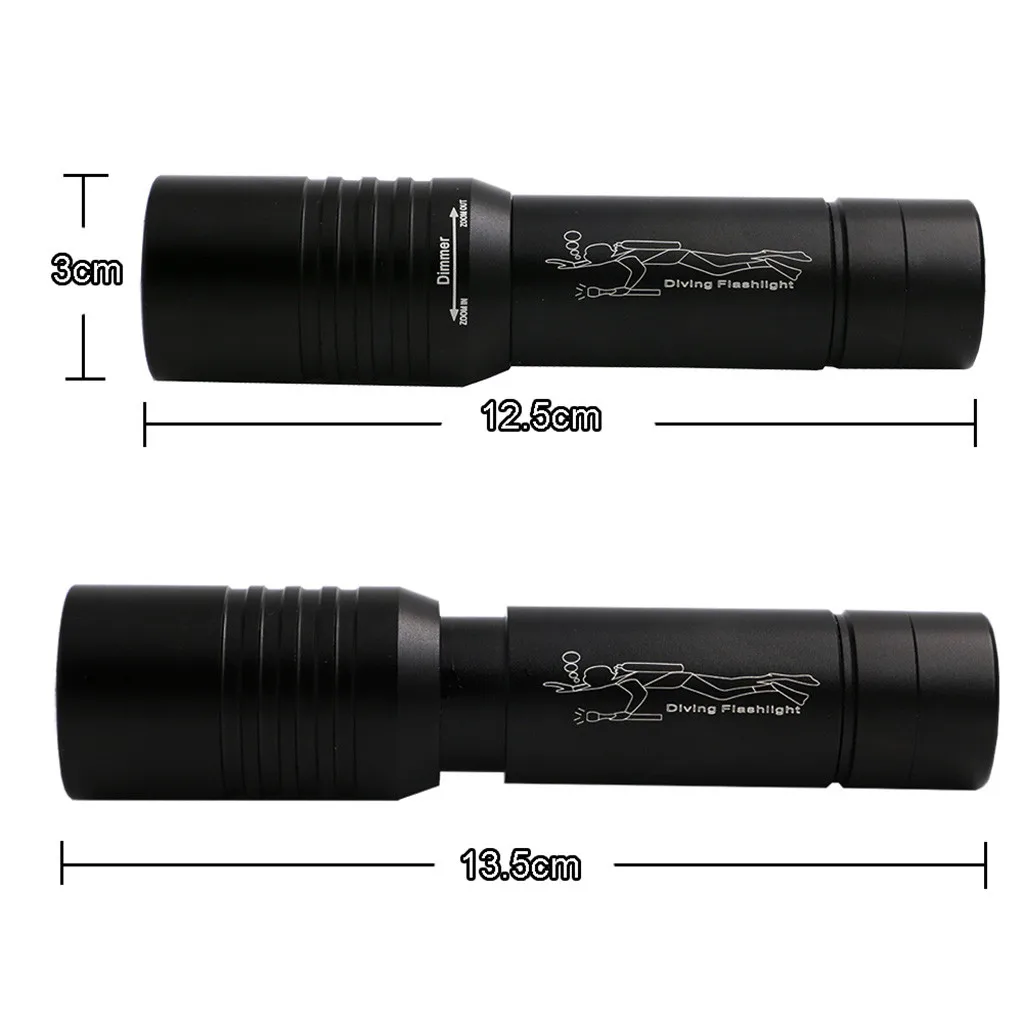 Подводный фонарь для дайвинга 60 м модный светильник водонепроницаемая лампа T6