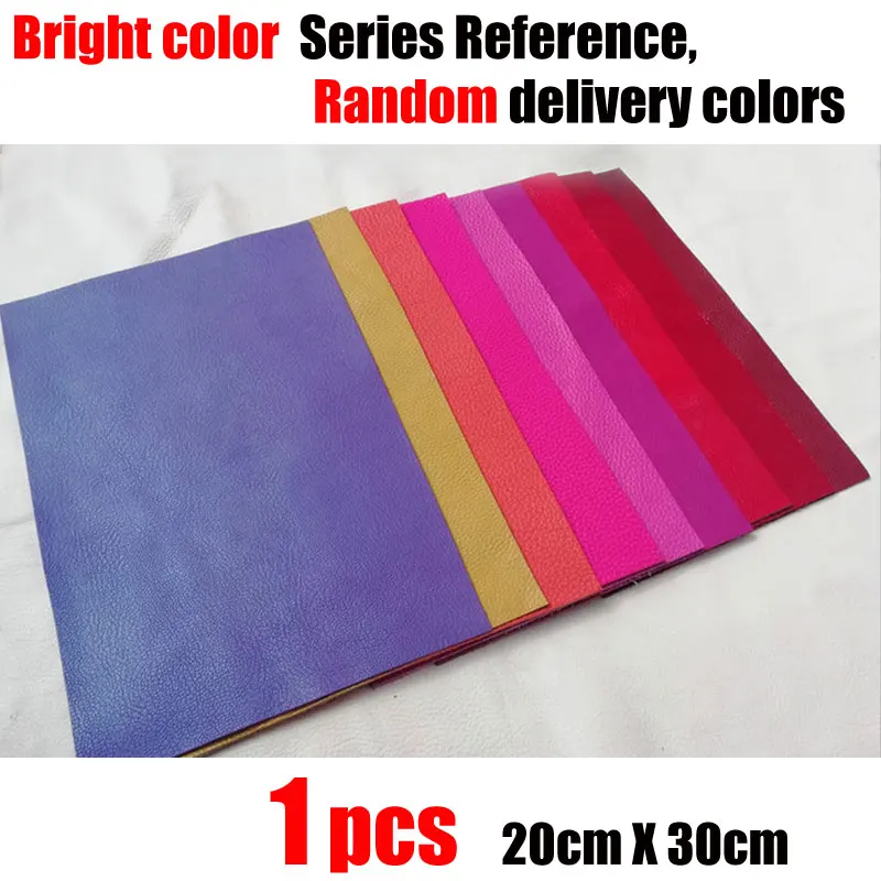 1PCS Bright color Растительного дубления воловья кожа материал ткань кусок настоящая кожа для мебели DIY художественное ремесло швейные аксессуары воловья натуральная кожа - Цвет: 1PCS Bright color