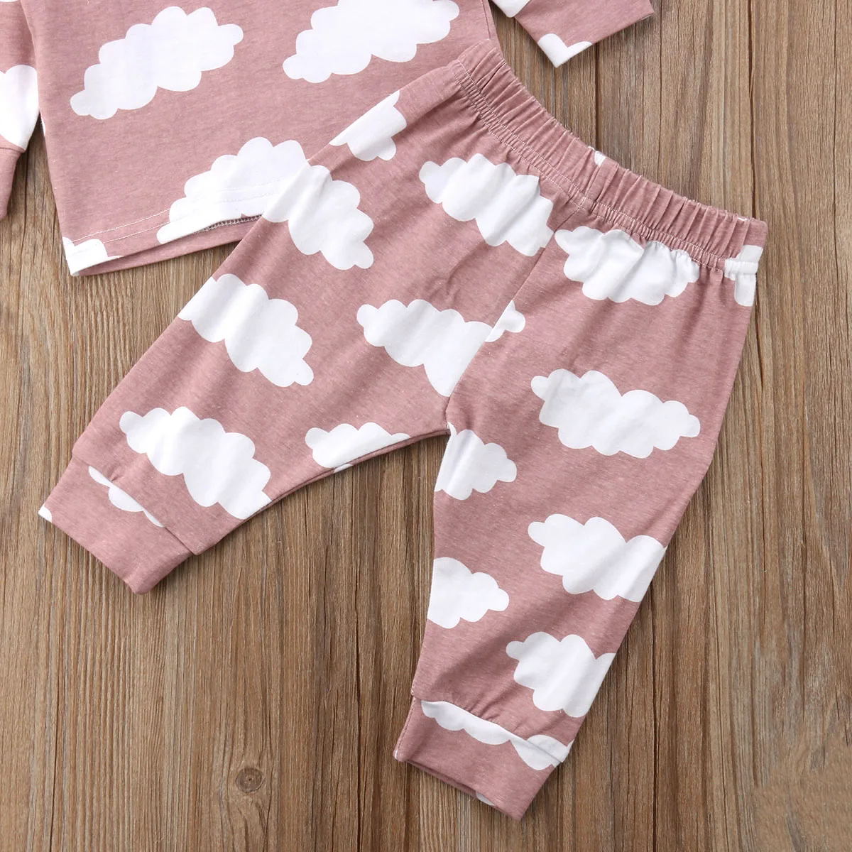 Newborn Infant Kid Baby Boys Girl Clothes Cotton Casual Popular Tops T-shirt +Long Trousers 2PCs Set Outfits 0-3T | Детская одежда и