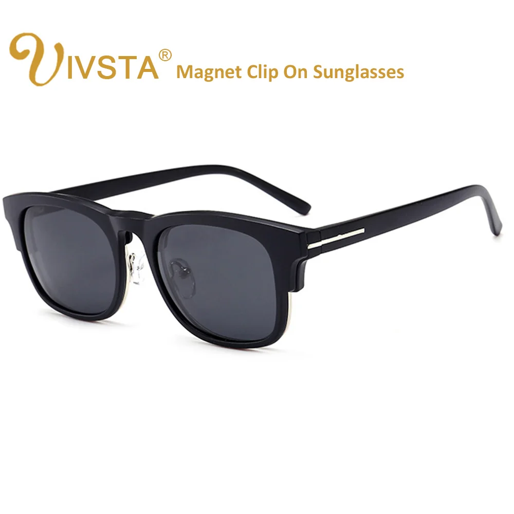 

IVSTA TF2273 Magnetic Sunglasses Men Polarized Lenses Clip On Glasses Clips Magnet Prescription Myopia Spectacle Frame Fashion