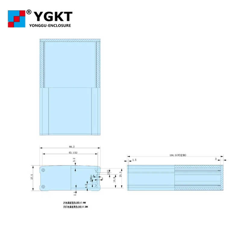 66*27 100 мм (W H L) Алюминиевый корпус усилителя мощности|enclosure|enclosure amplifierenclosure aluminium |